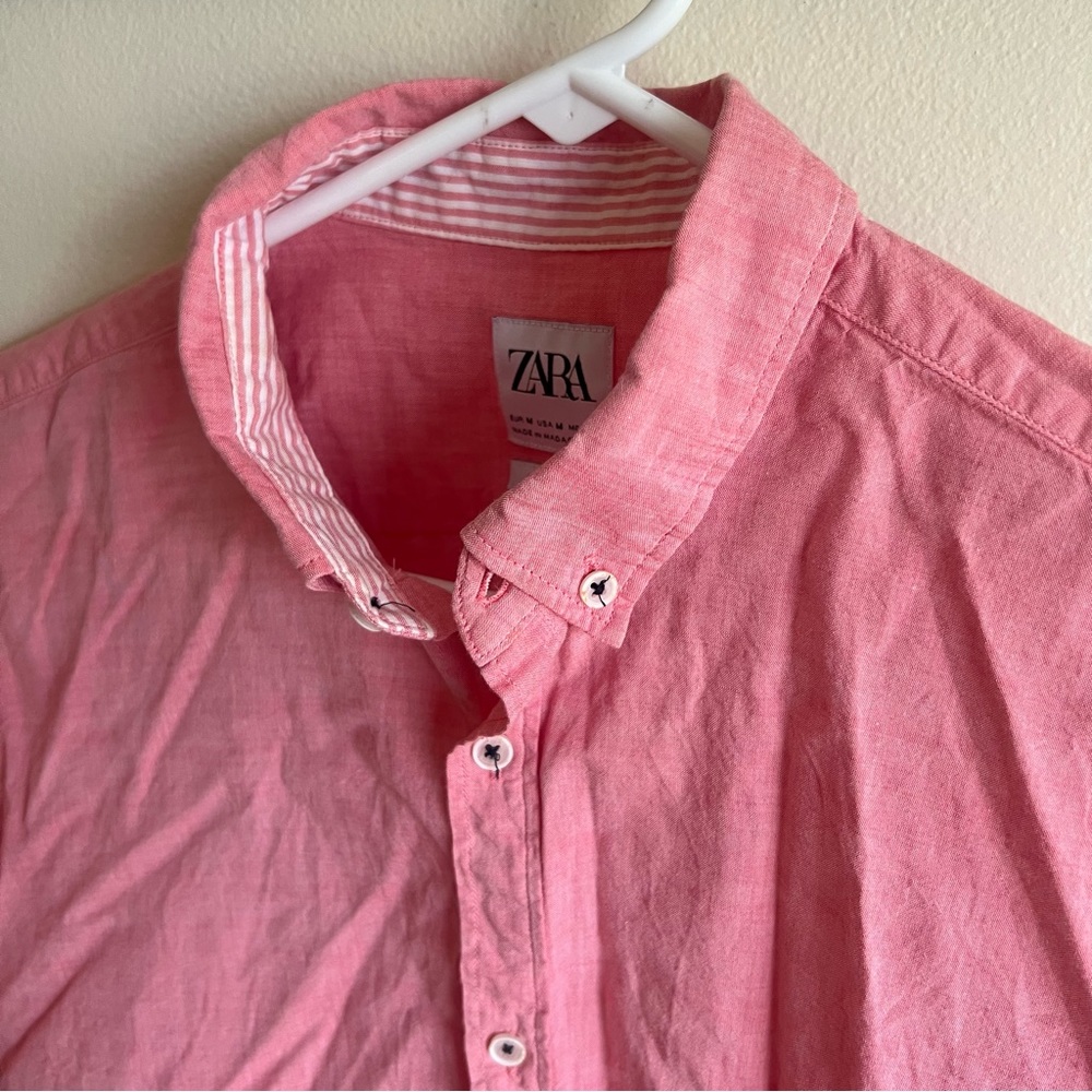ZARA Pink Button Down Shirt